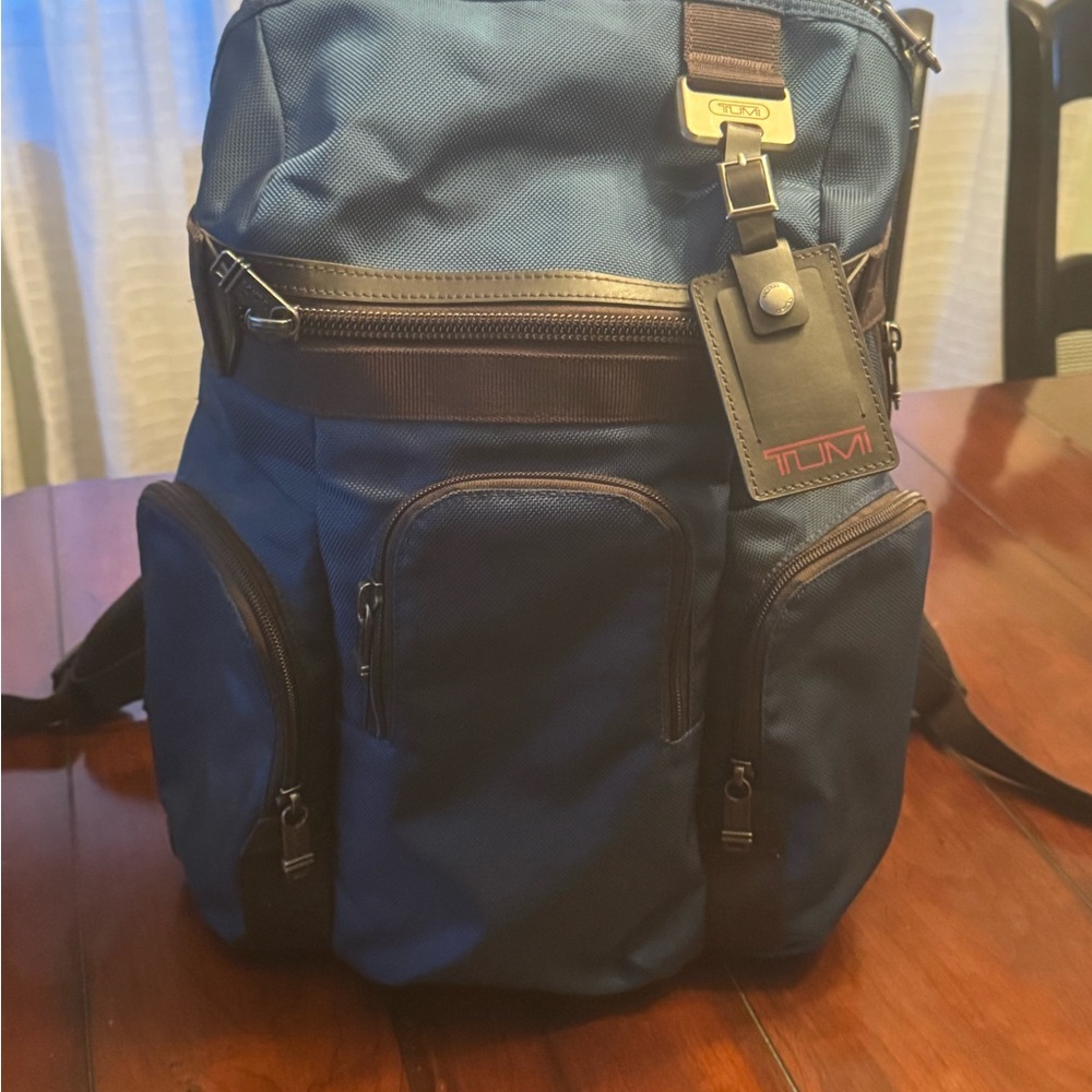 TUMI Navy and Black Men's Backpack